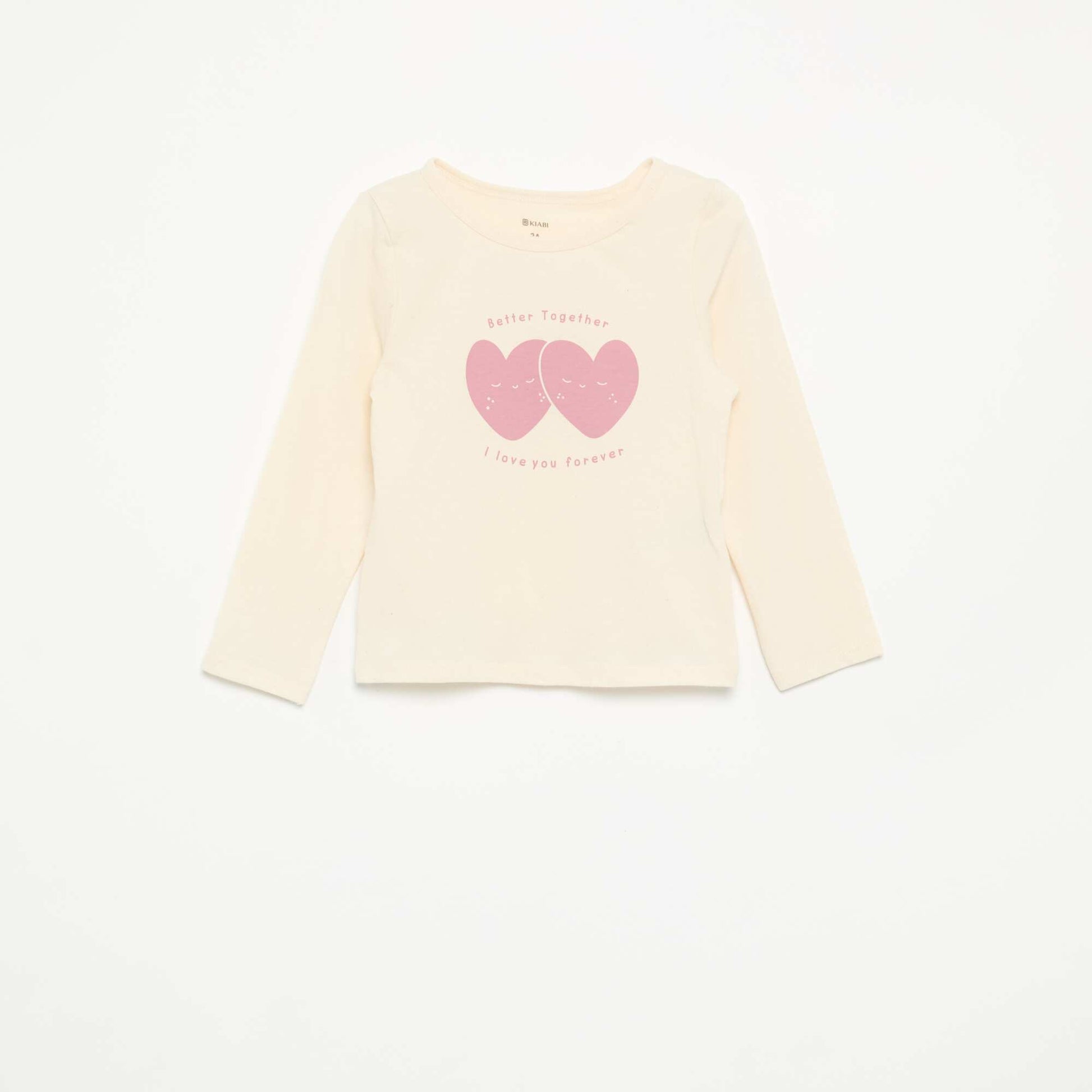 Pyjama 2 pièces en jersey BEIGE