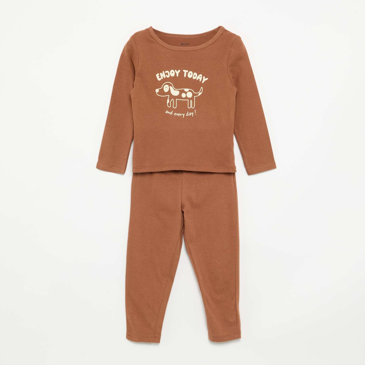 Pyjama 2 pièces en jersey MARRON