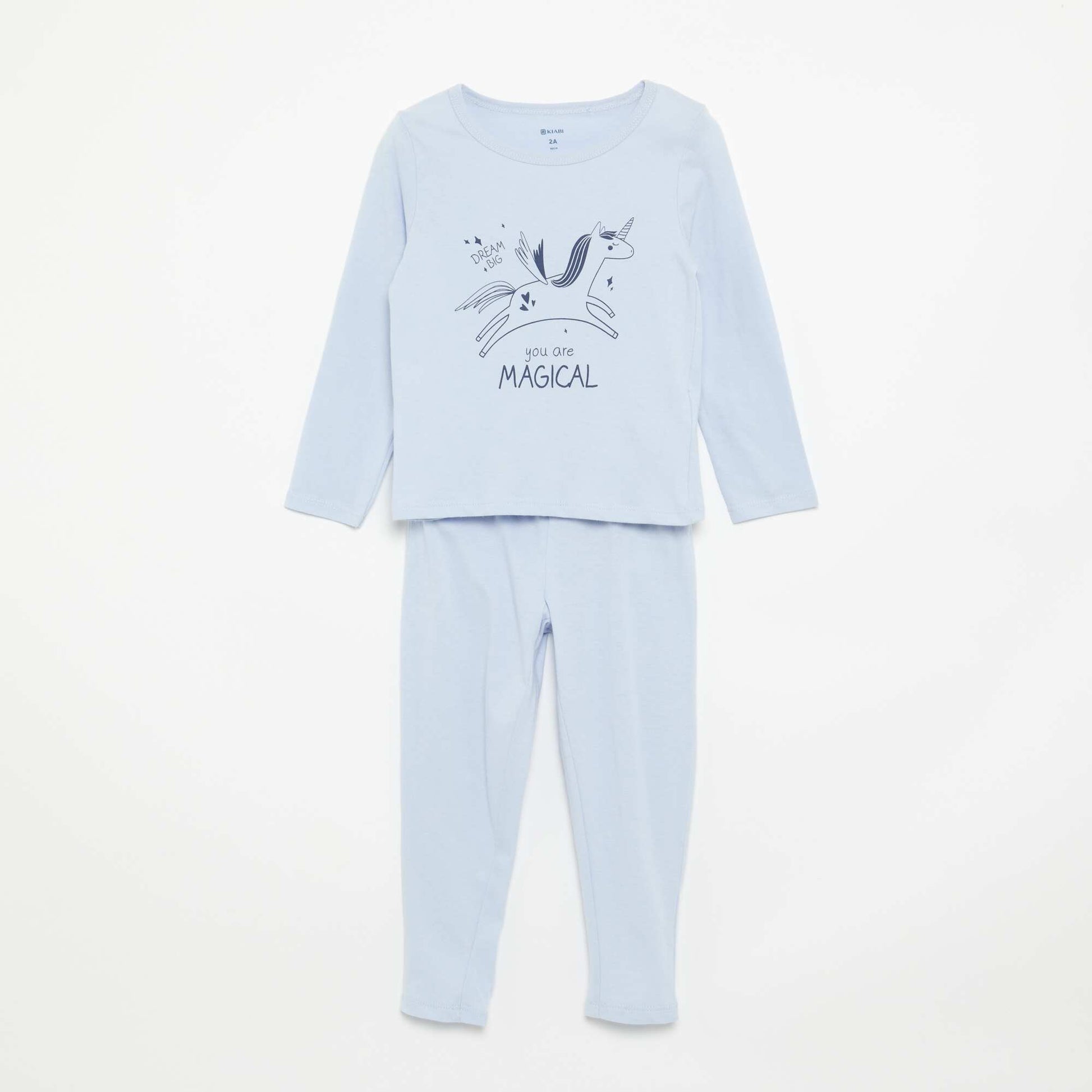 Pyjama 2 pièces en jersey BLEU