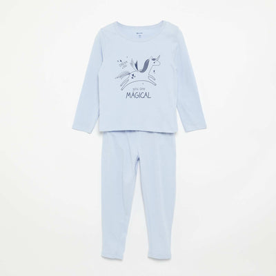 Pyjama 2 pièces en jersey BLEU