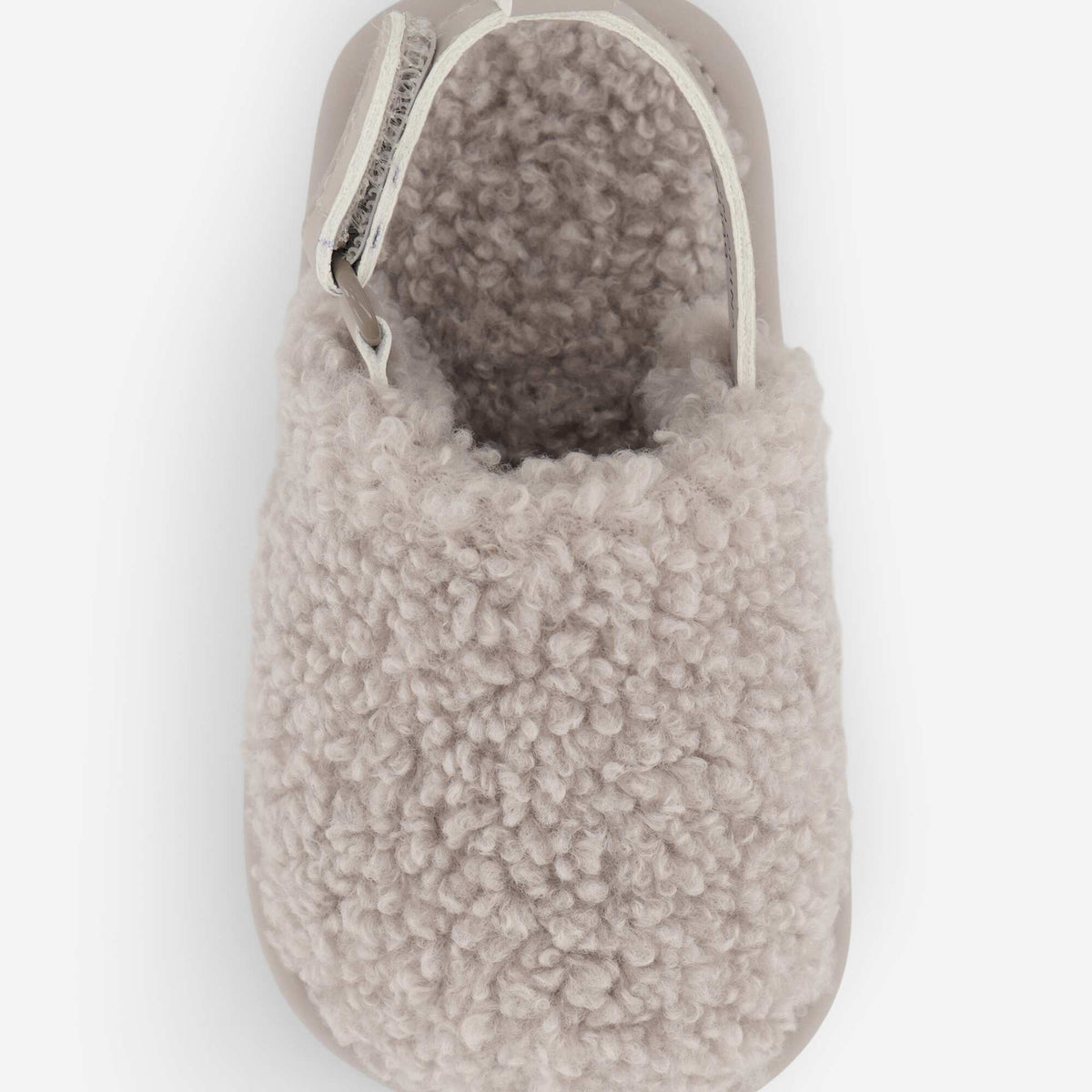 Chaussons mules avec brides de maintien BEIGE