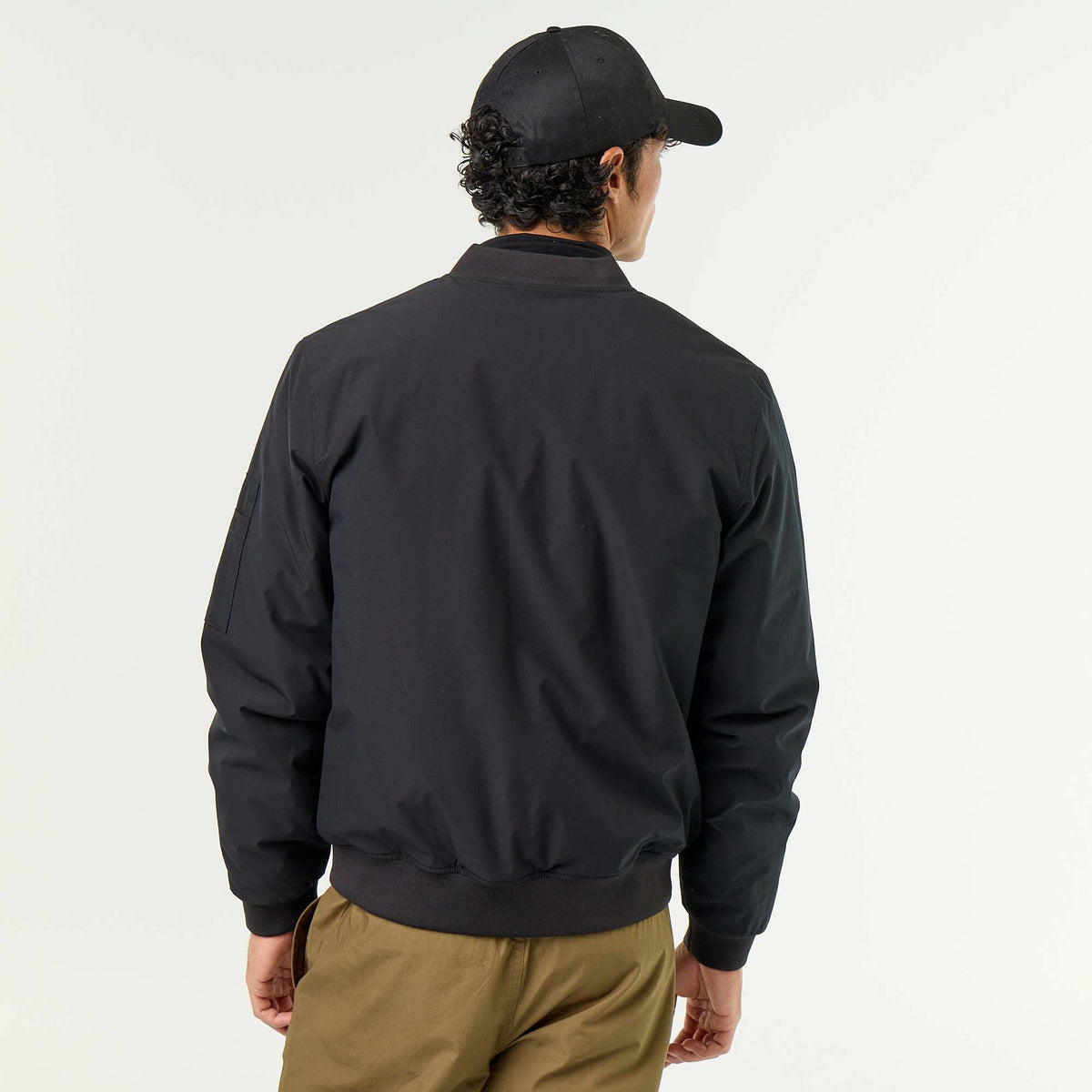 Blouson court style aviateur NOIR