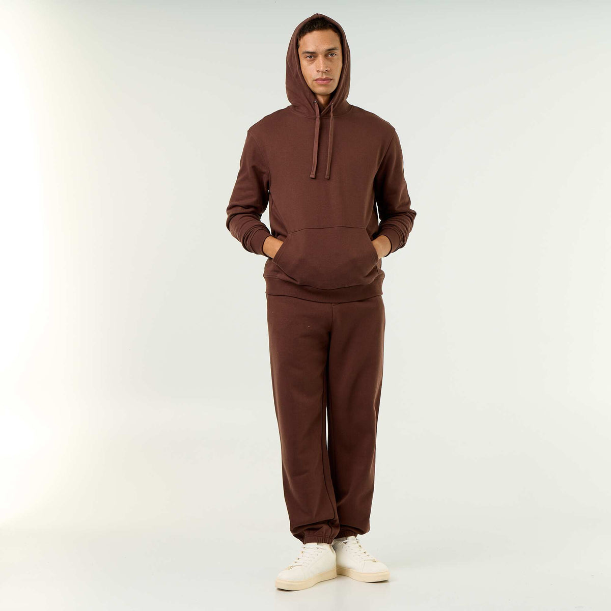 Sweat en molleton léger MARRON