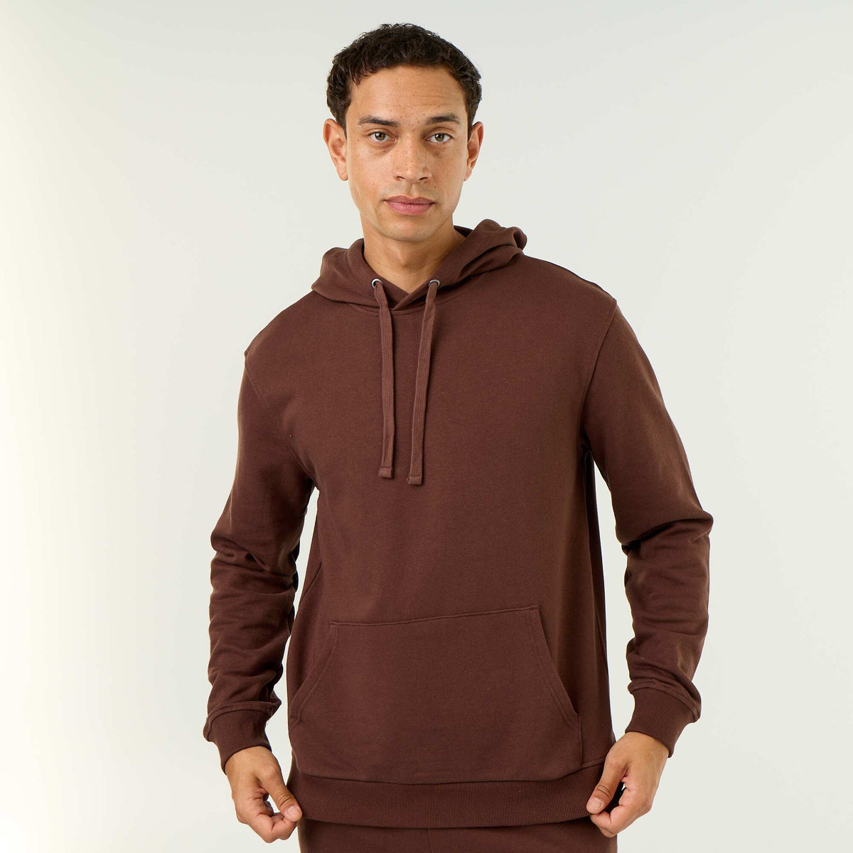 Sweat en molleton léger MARRON