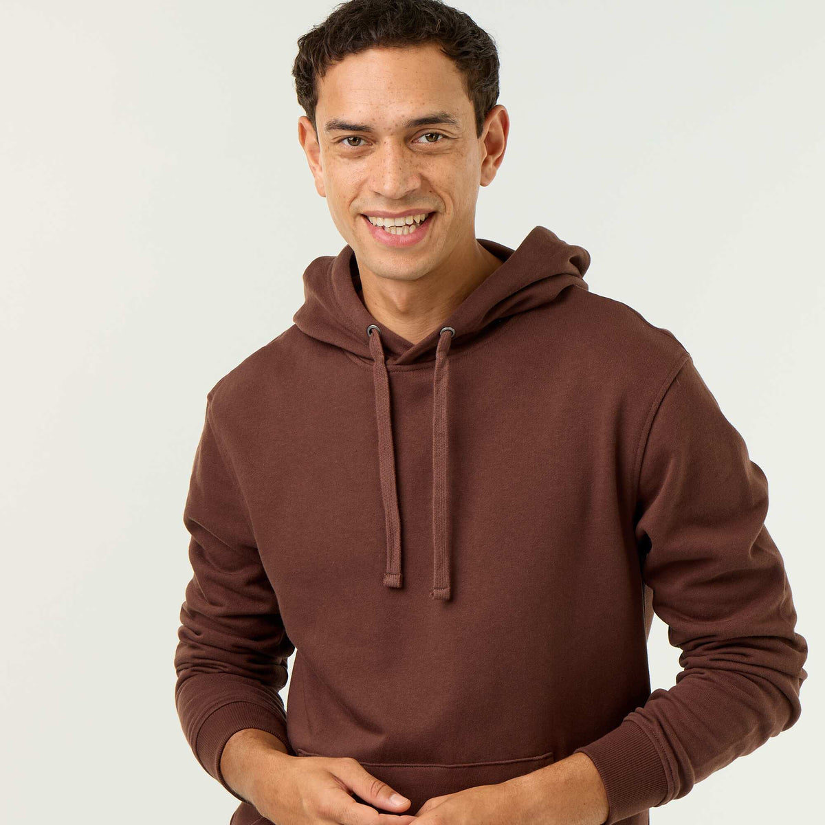 Sweat en molleton léger MARRON