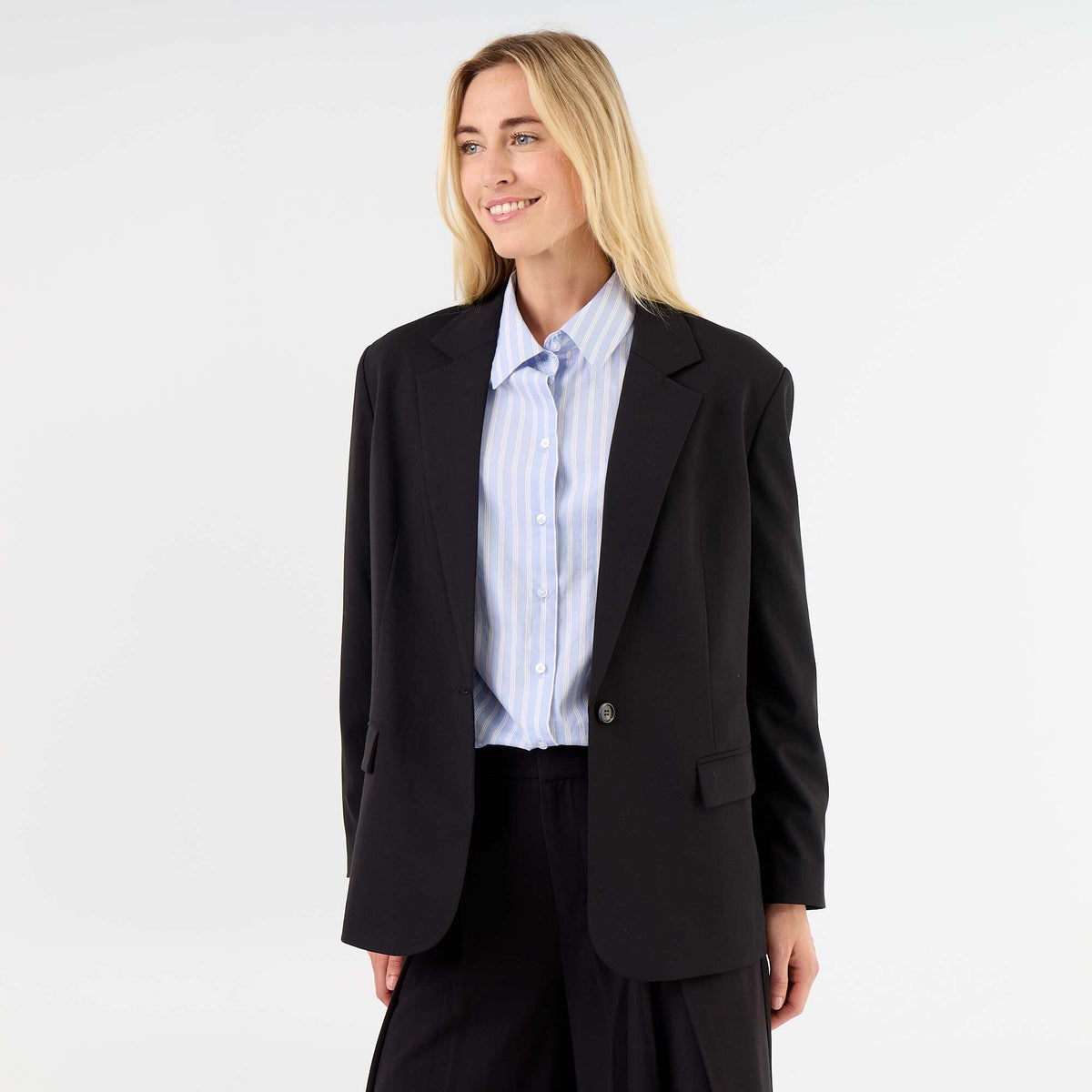 Veste de tailleur longue NOIR