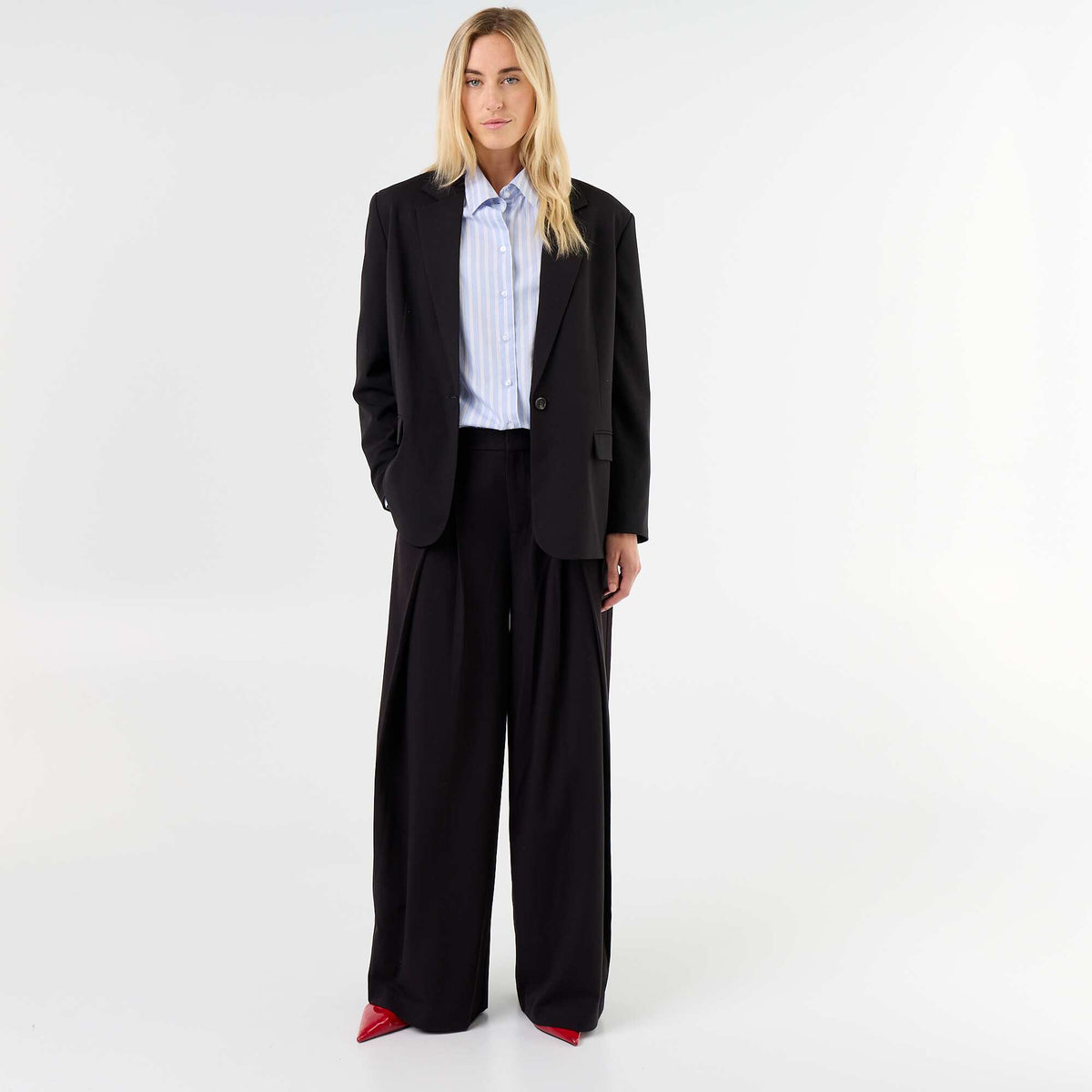 Veste de tailleur longue NOIR
