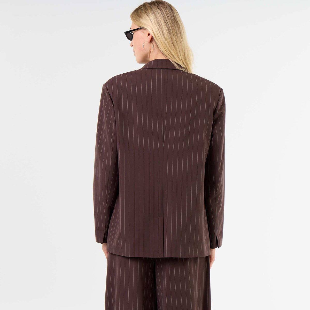 Veste de tailleur longue MARRON