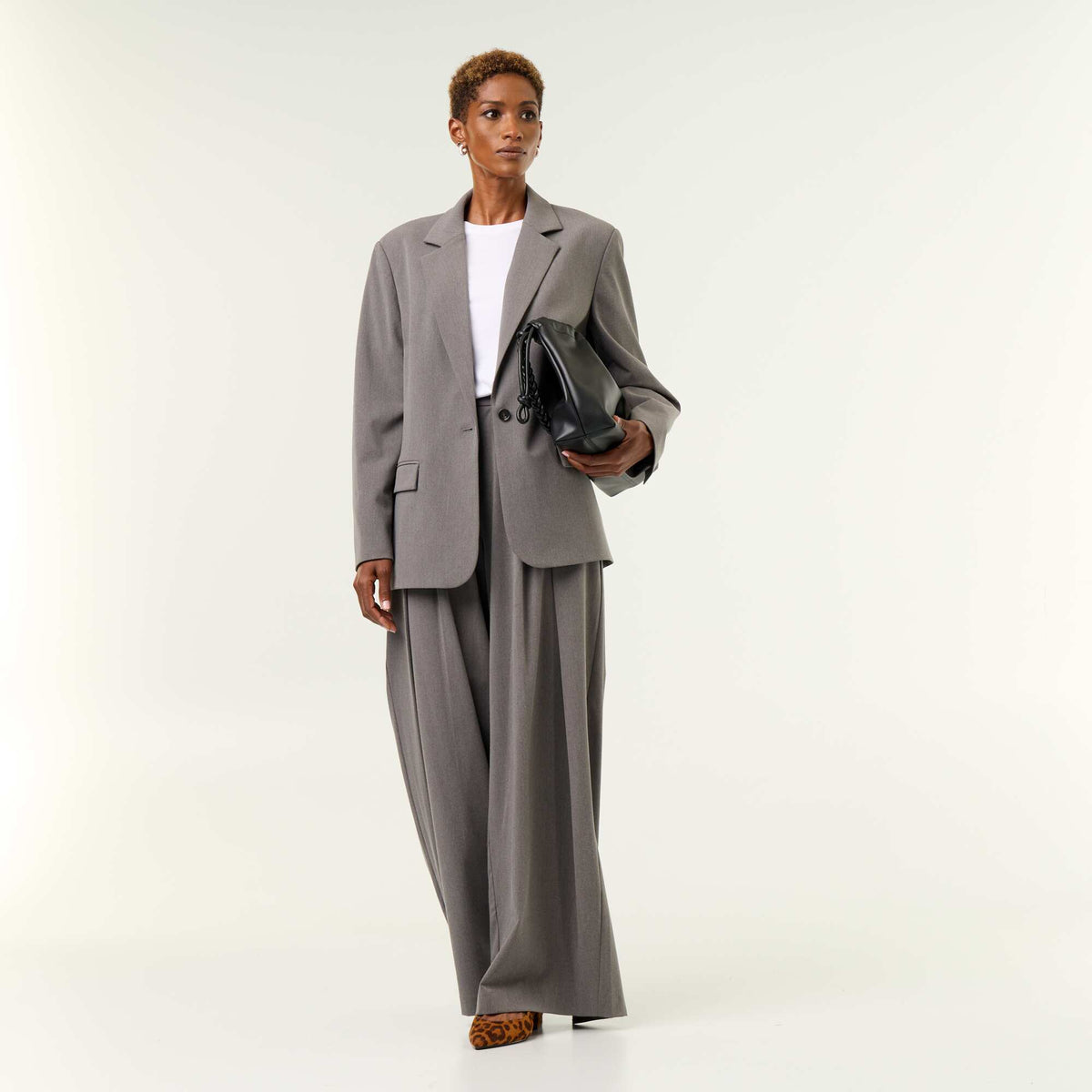 Veste de tailleur longue GRIS