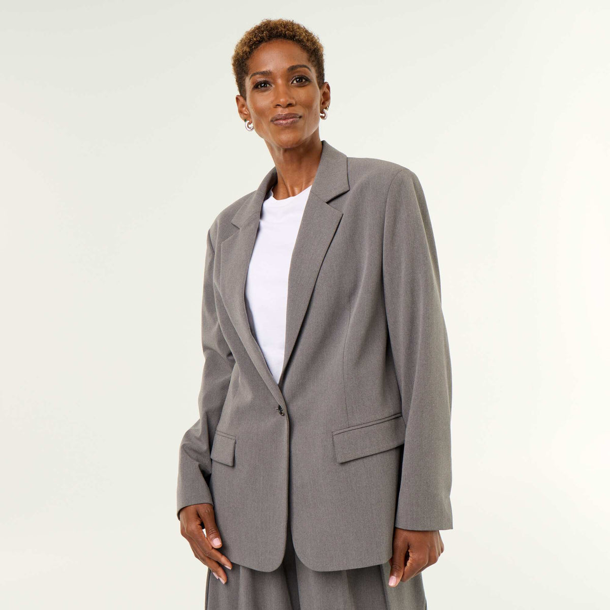 Veste de tailleur longue GRIS