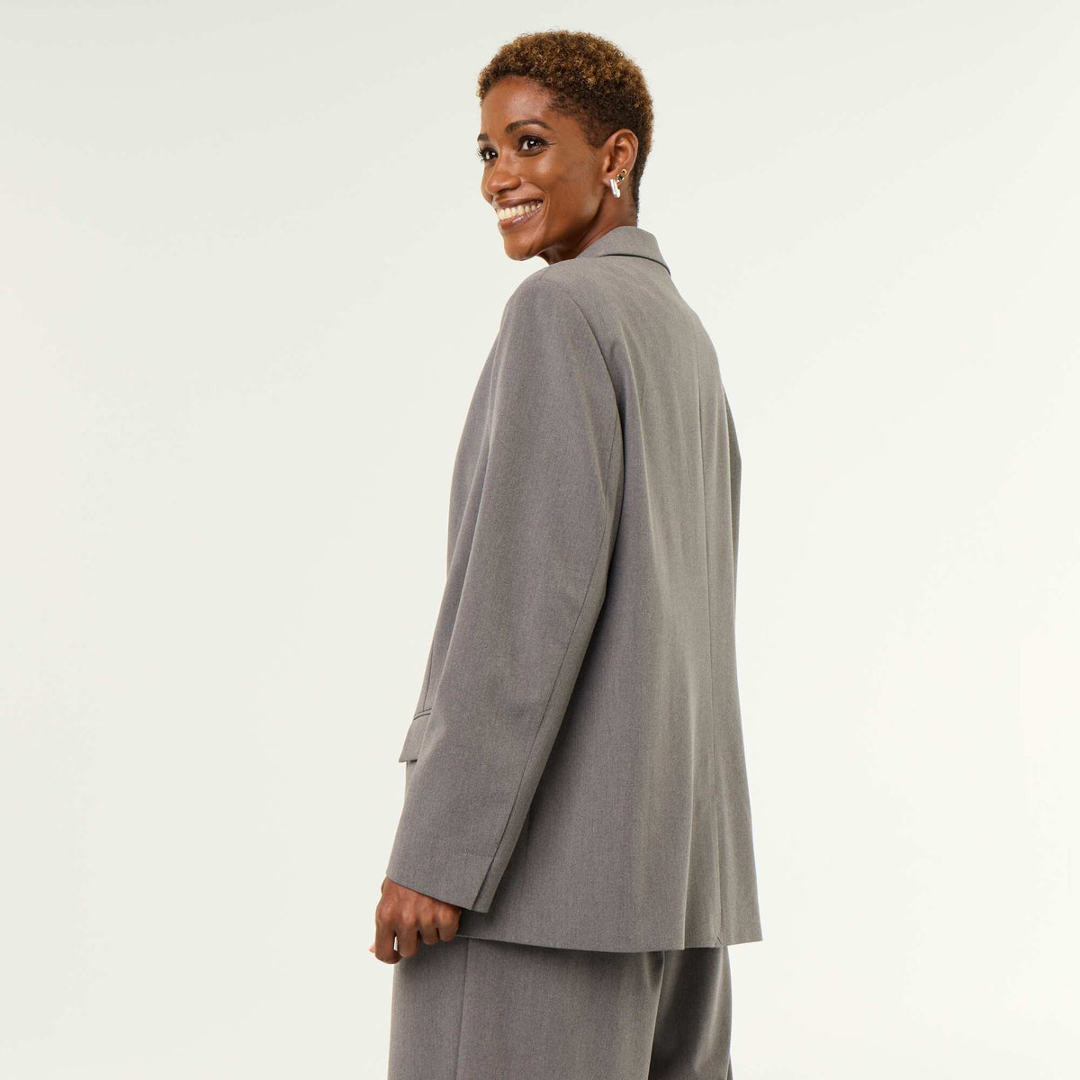 Veste de tailleur longue GRIS