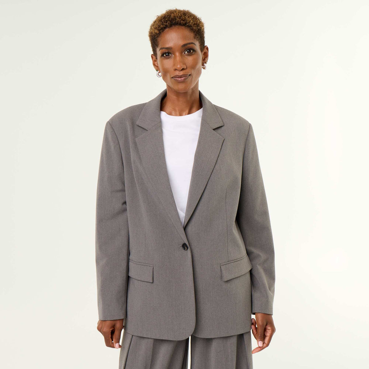 Veste de tailleur longue GRIS