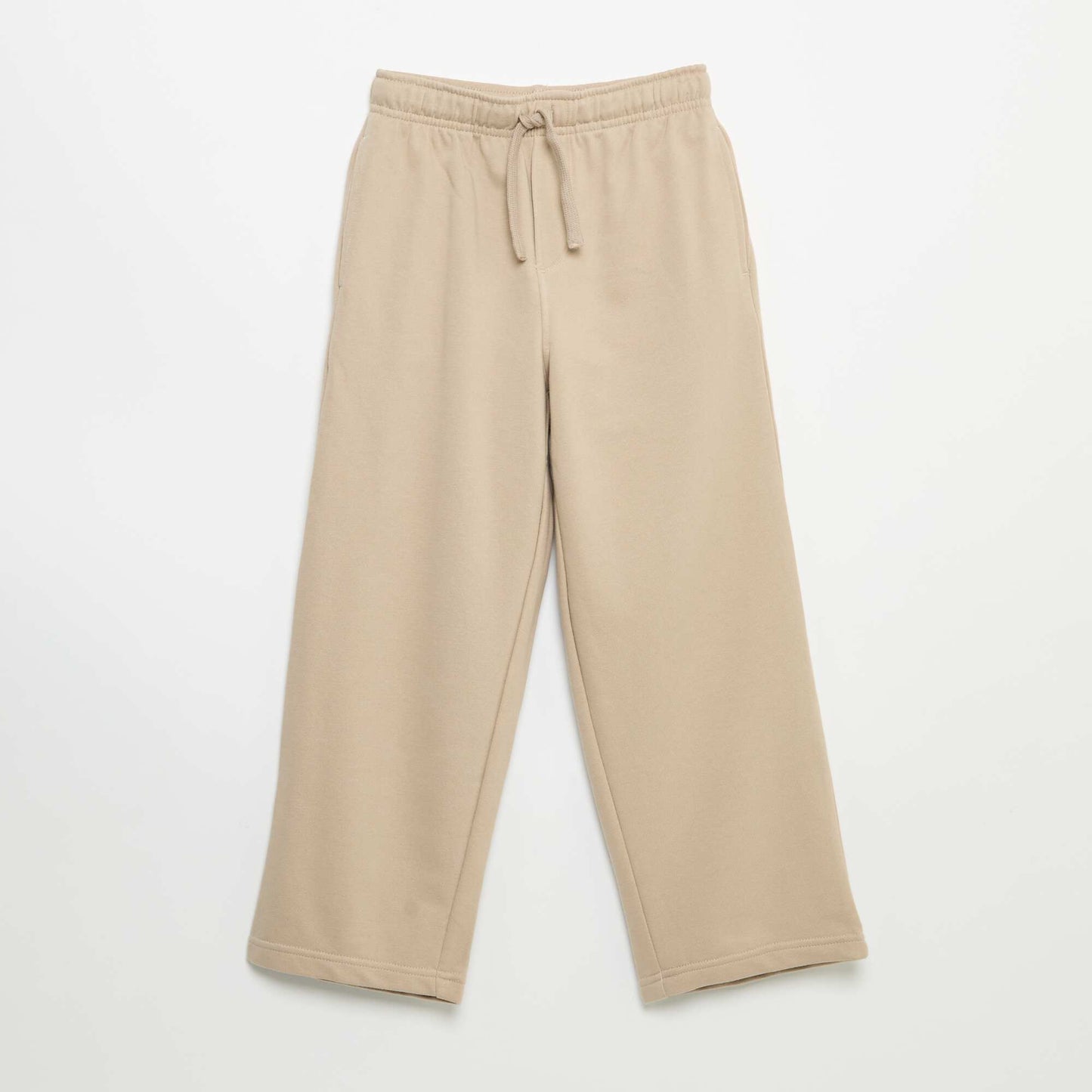 Pantalon de jogging uni en French Terry BEIGE