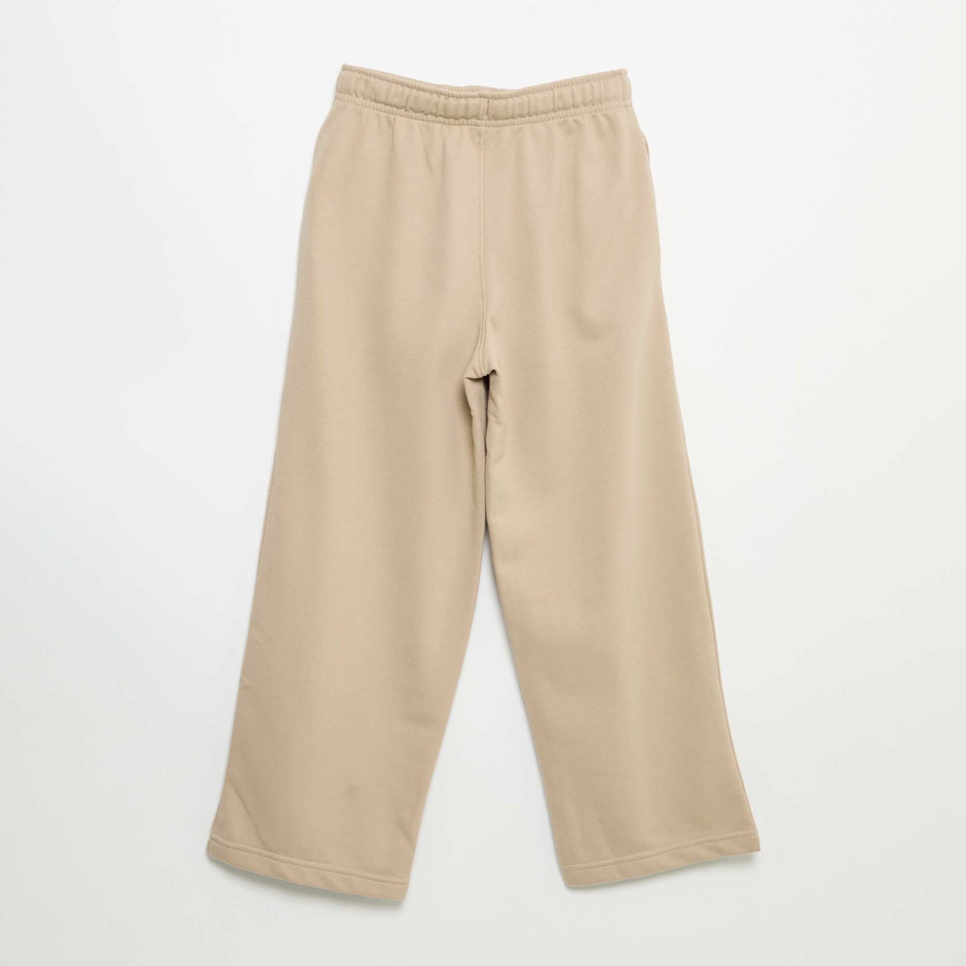 Pantalon de jogging uni en French Terry BEIGE