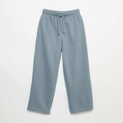Pantalon de jogging uni en French Terry BLEU