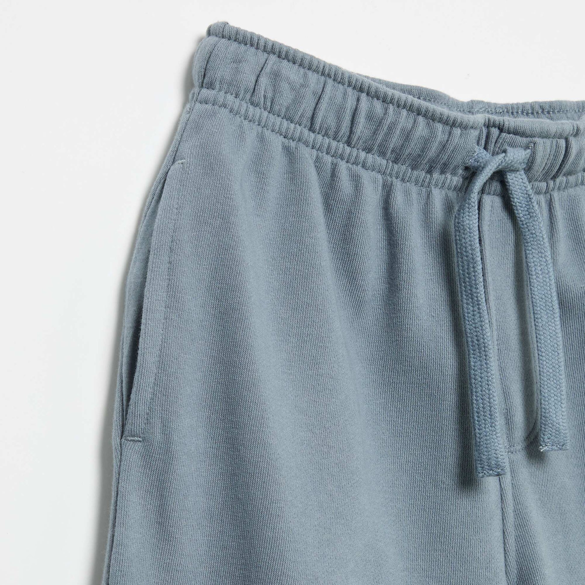 Pantalon de jogging uni en French Terry BLEU