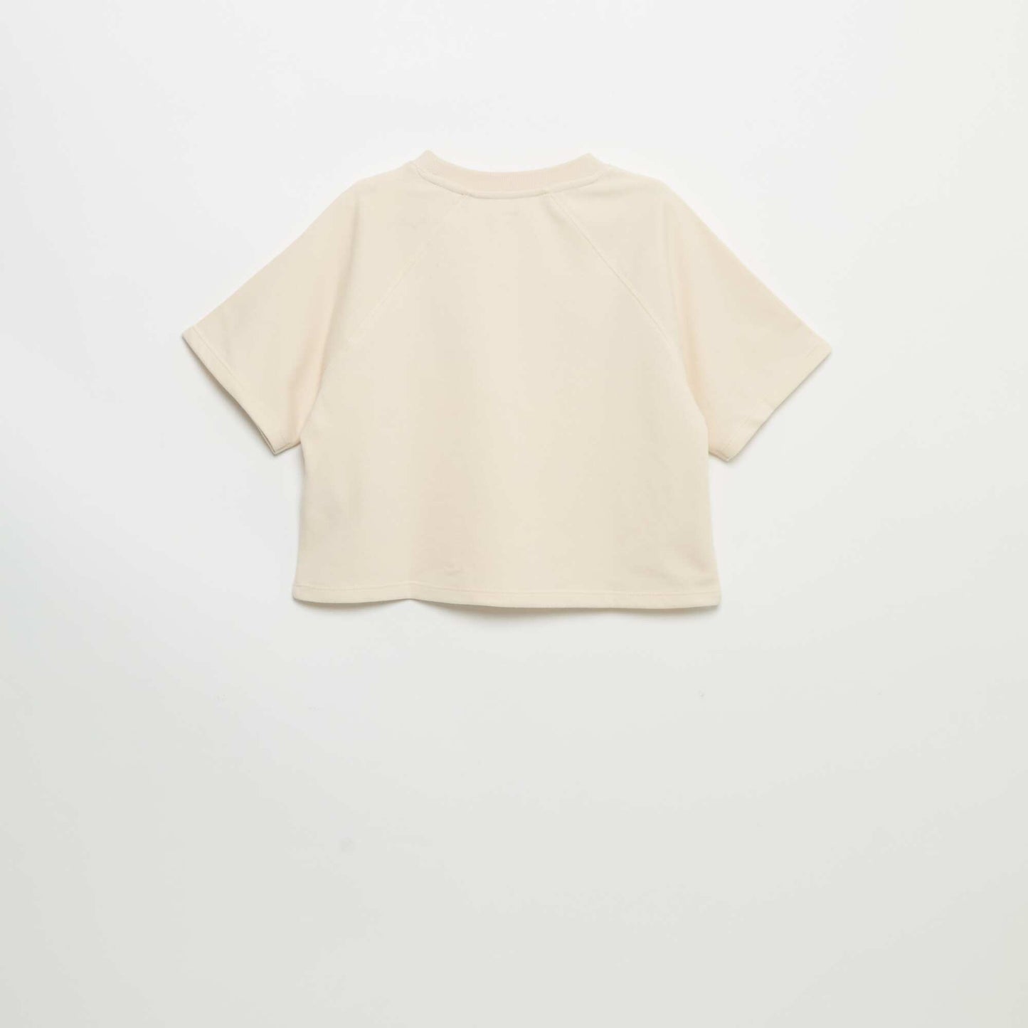 T-shirt coupe loose à manches courtes BLANC