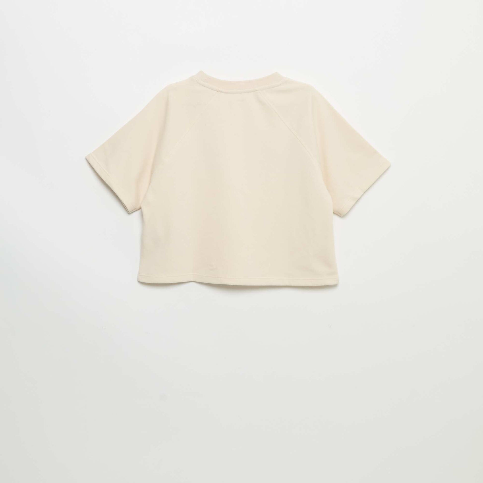 T-shirt coupe loose à manches courtes BLANC