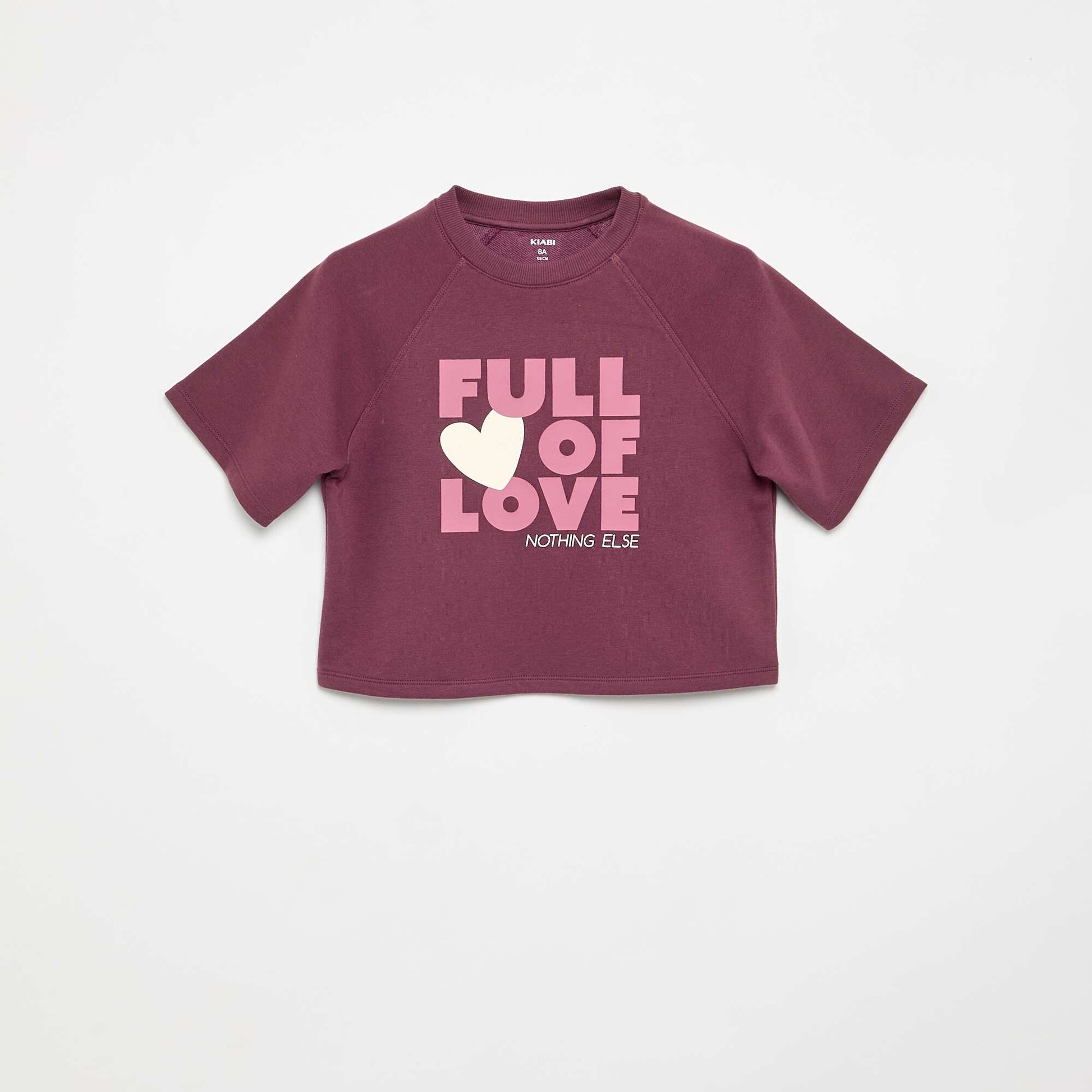 T-shirt coupe loose à manches courtes VIOLET