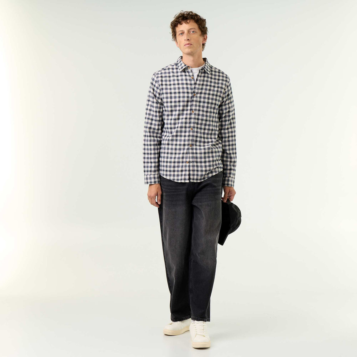 Chemise à carreaux BLEU