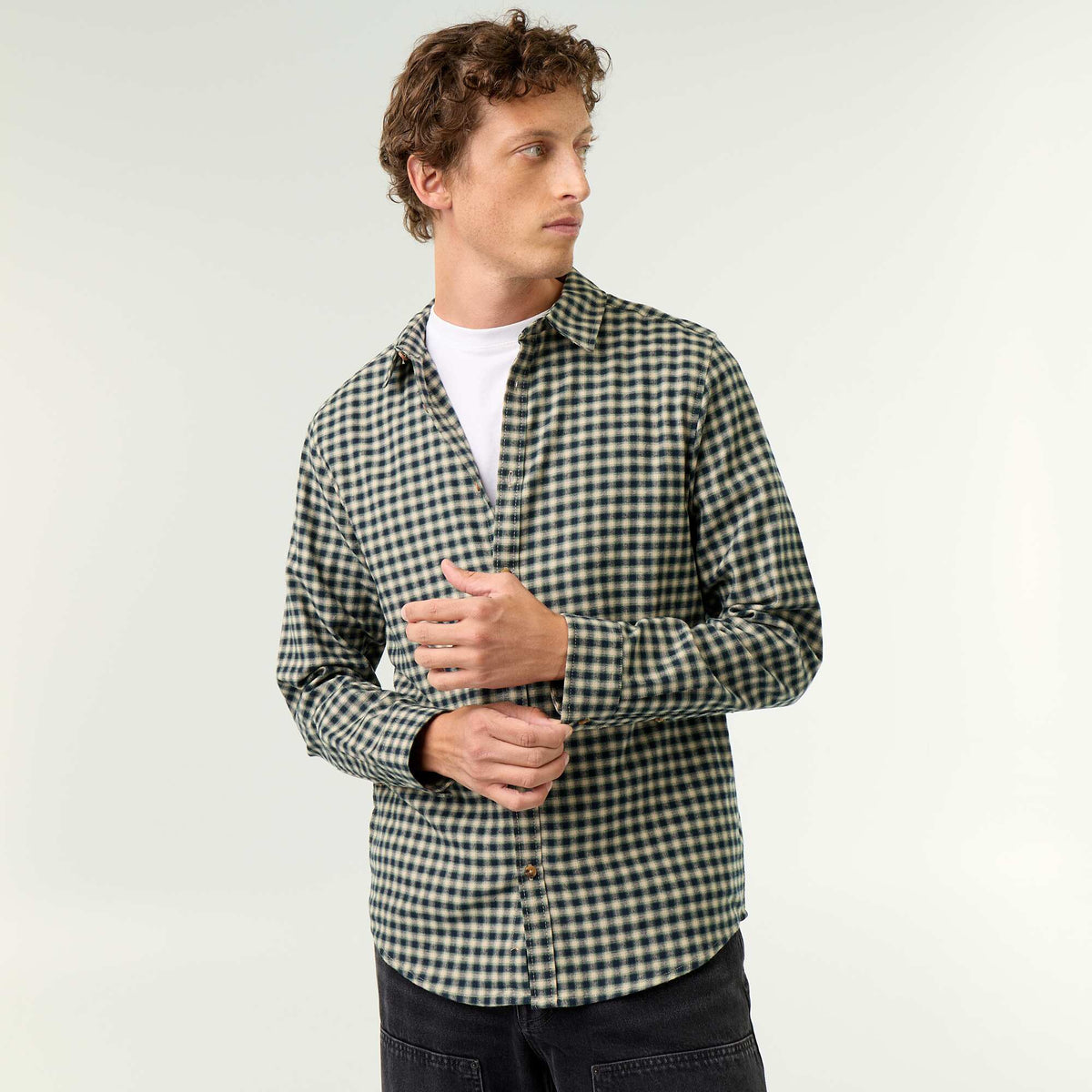 Chemise à carreaux VERT
