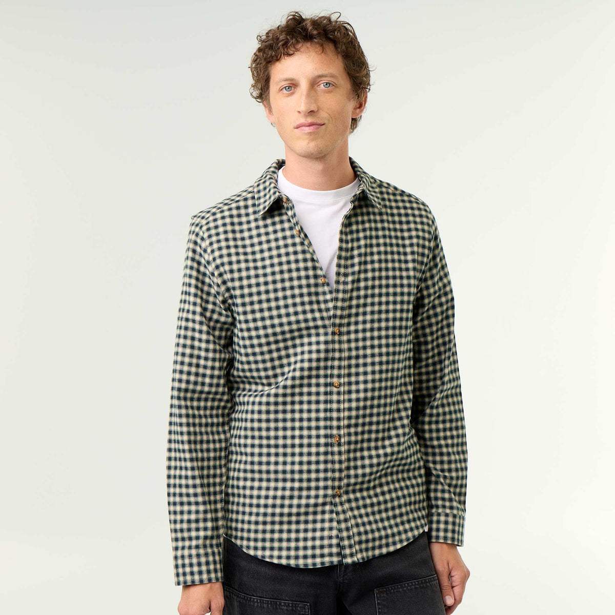 Chemise à carreaux VERT
