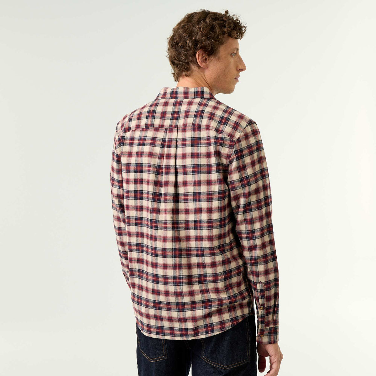 Chemise à carreaux MARRON