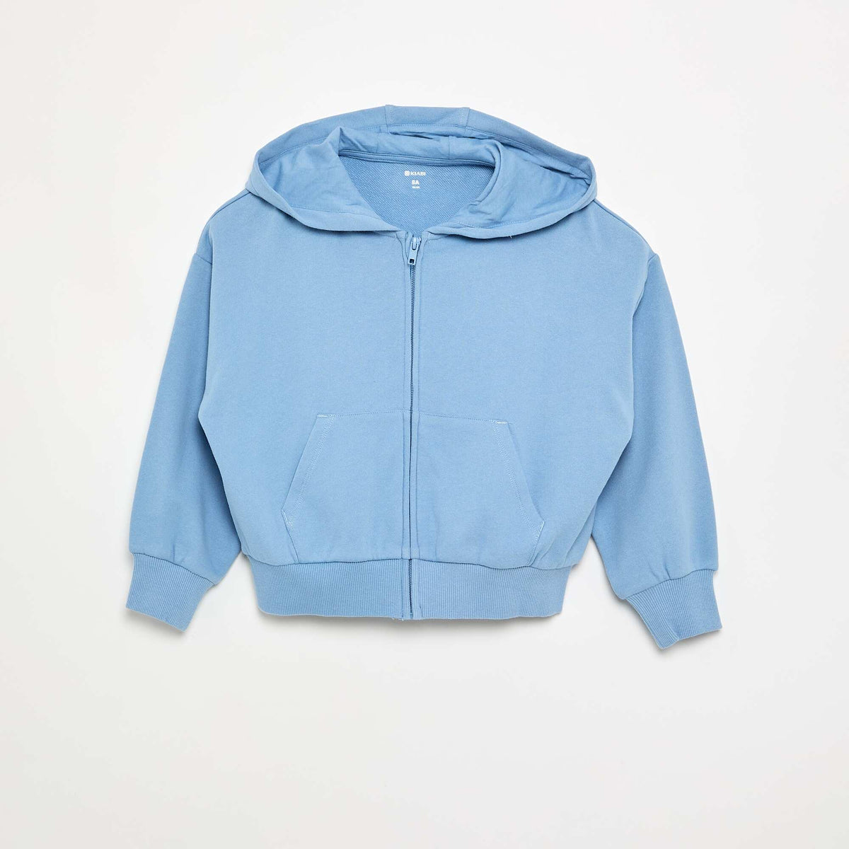 Sweat zippé à capuche BLEU