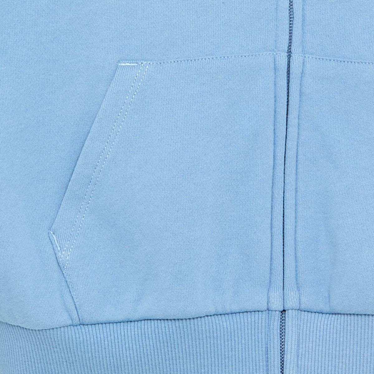 Sweat zippé à capuche BLEU