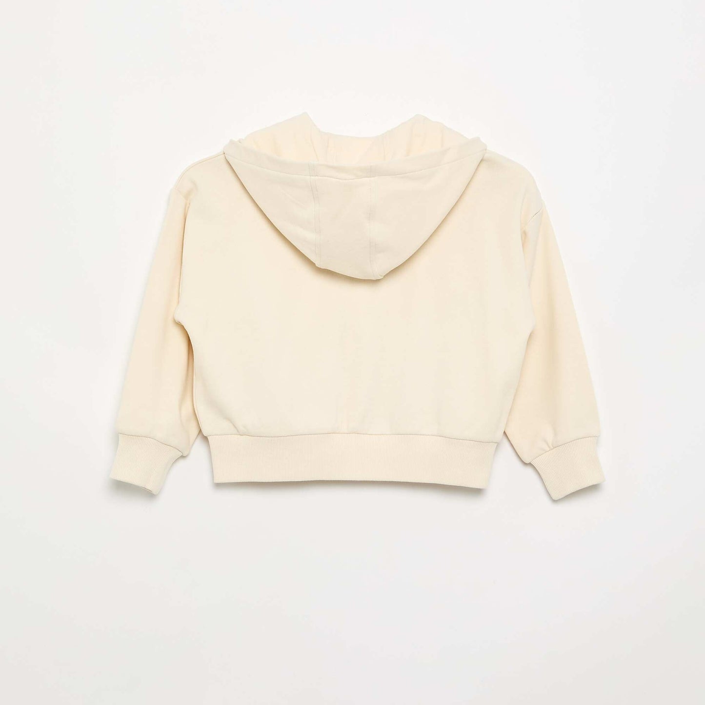 Sweat zippé à capuche BLANC