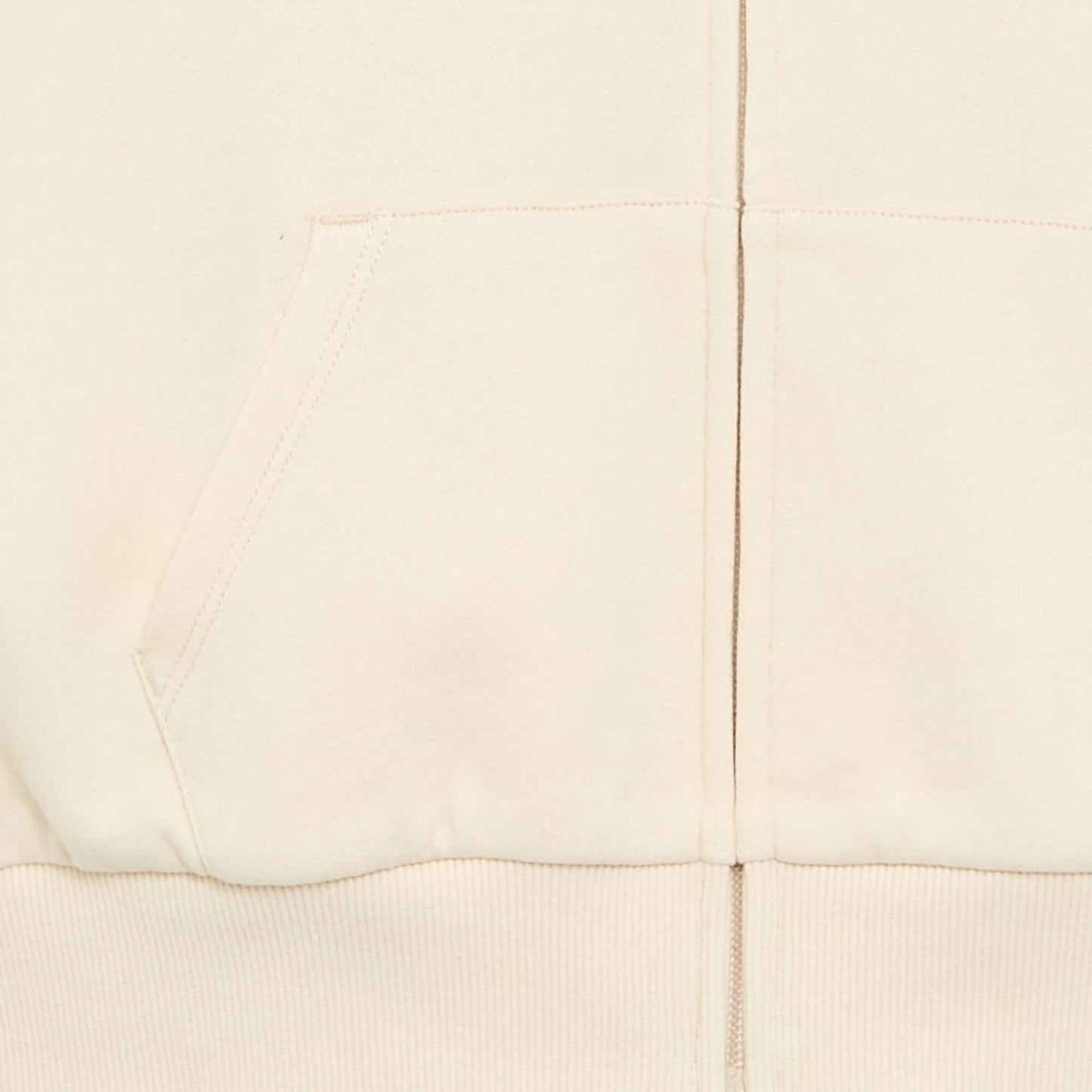 Sweat zippé à capuche BLANC
