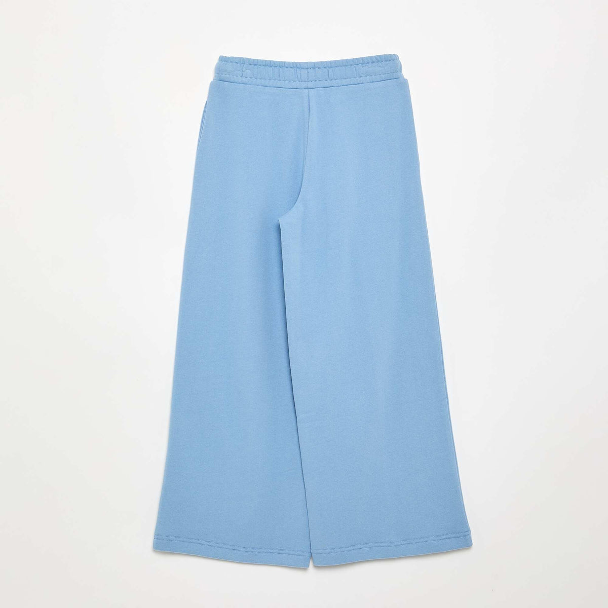 Pantalon wide leg uni BLEU