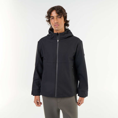 Blouson à capuche néoprène doublé micro-polaire NOIR