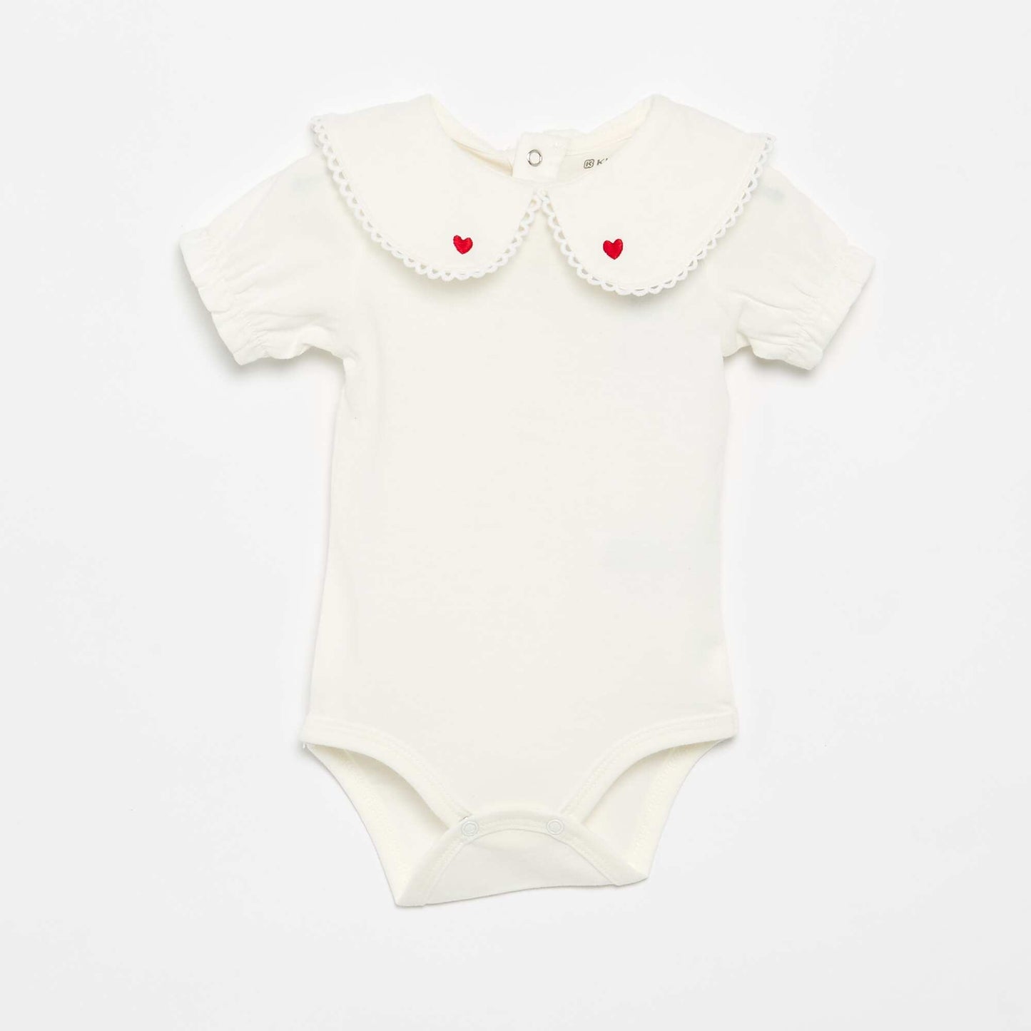 Body avec col fantaisie BLANC