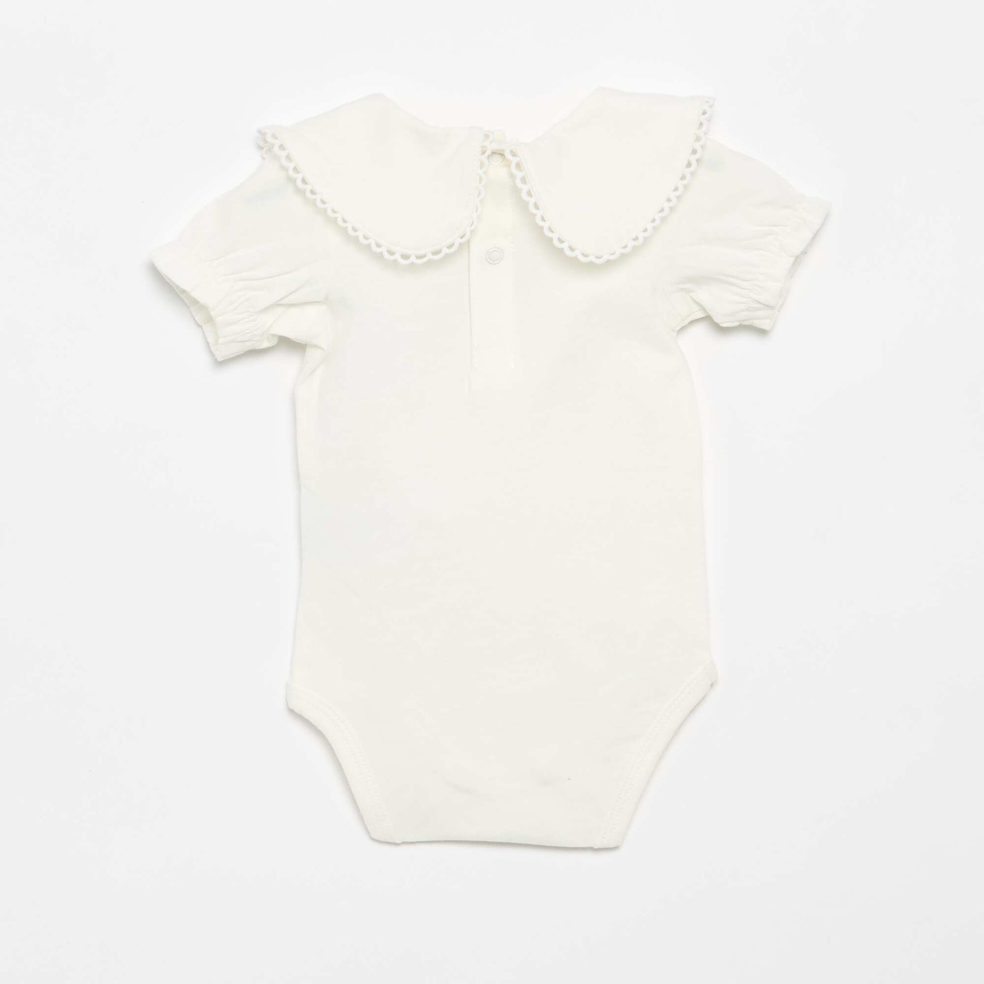 Body avec col fantaisie BLANC