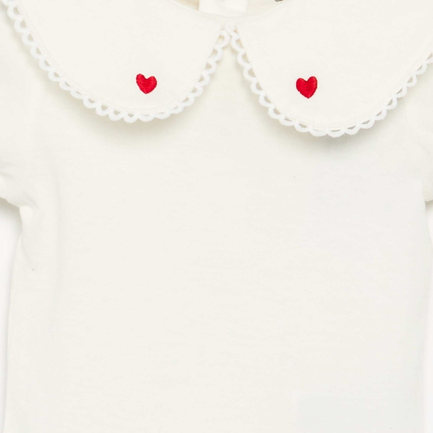 Body avec col fantaisie BLANC