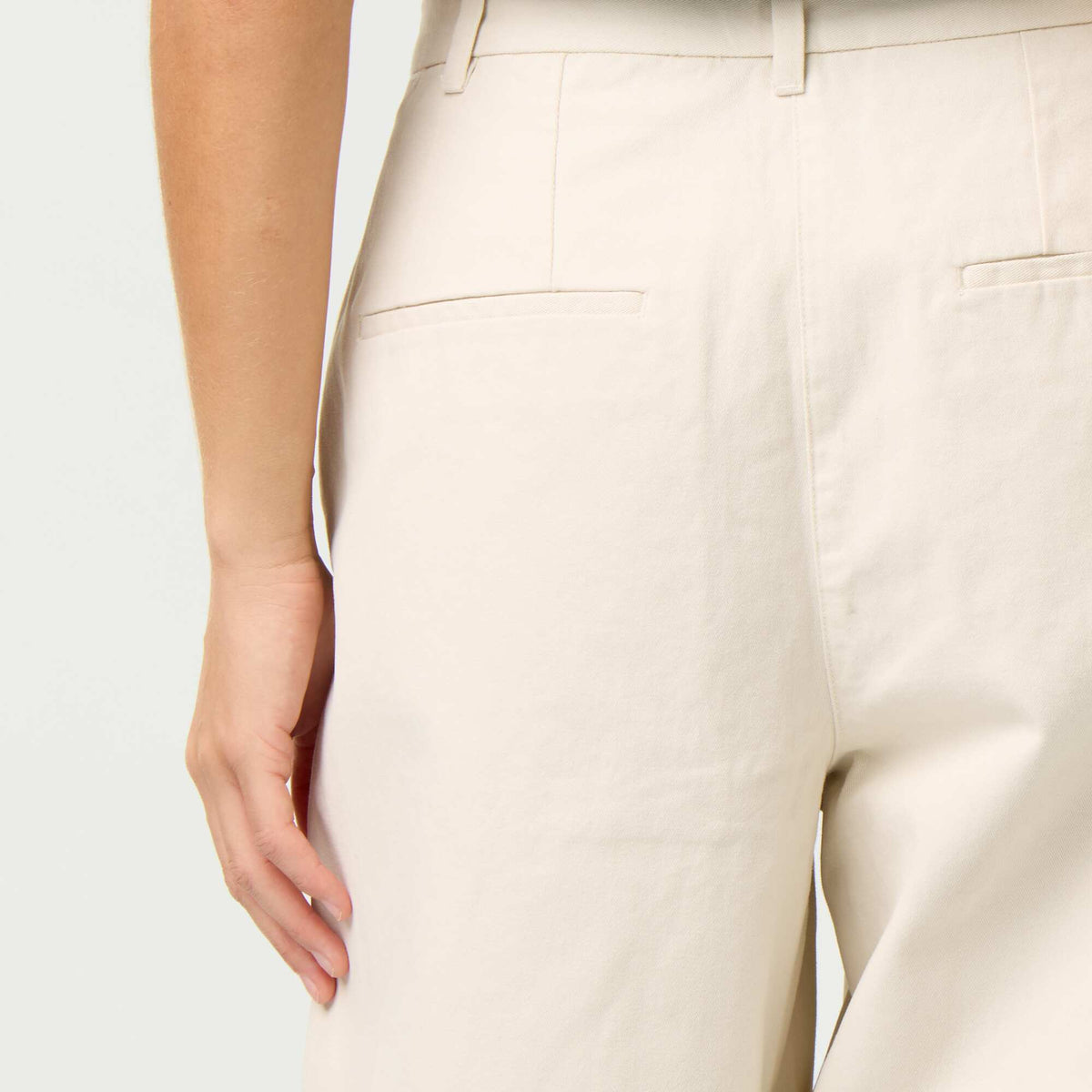 Pantalon large forme barrel BEIGE
