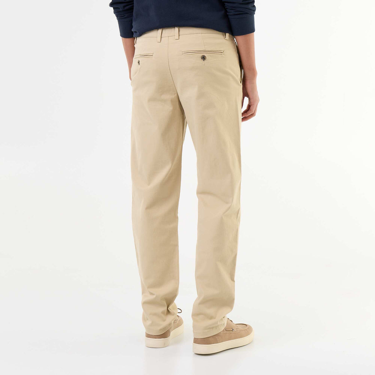 Chino uni taille standard BEIGE