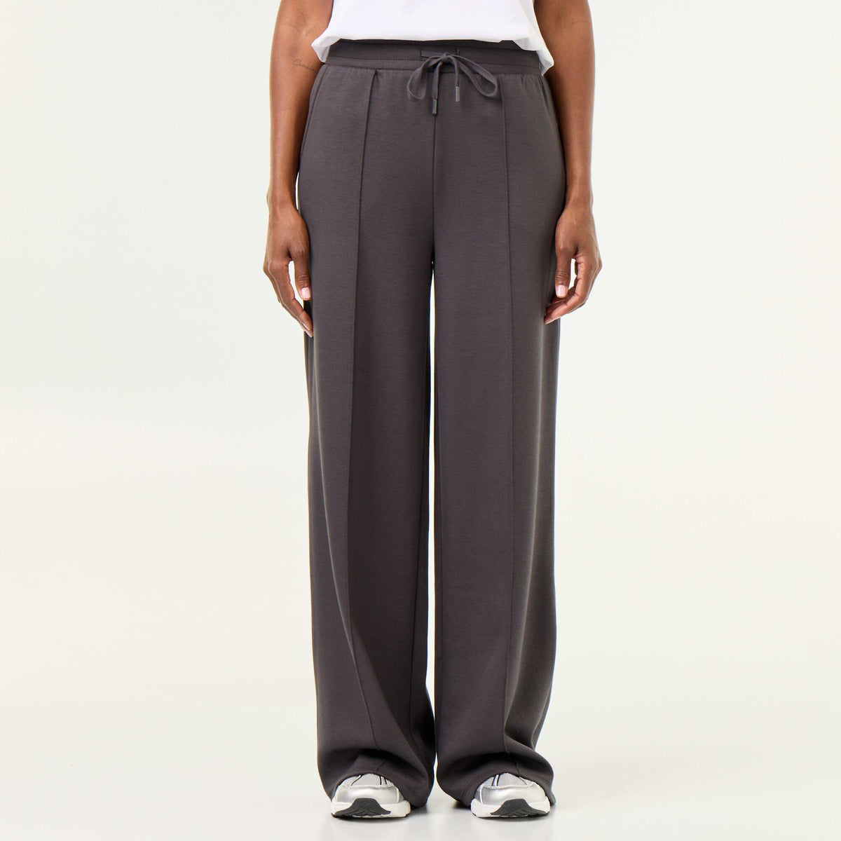 Pantalon large soft touch GRIS FONCé/ANTHRACITE