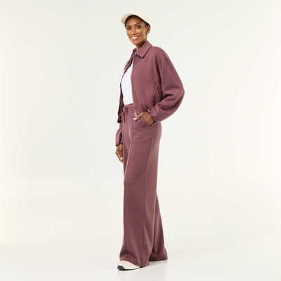 Pantalon large soft touch VIOLET