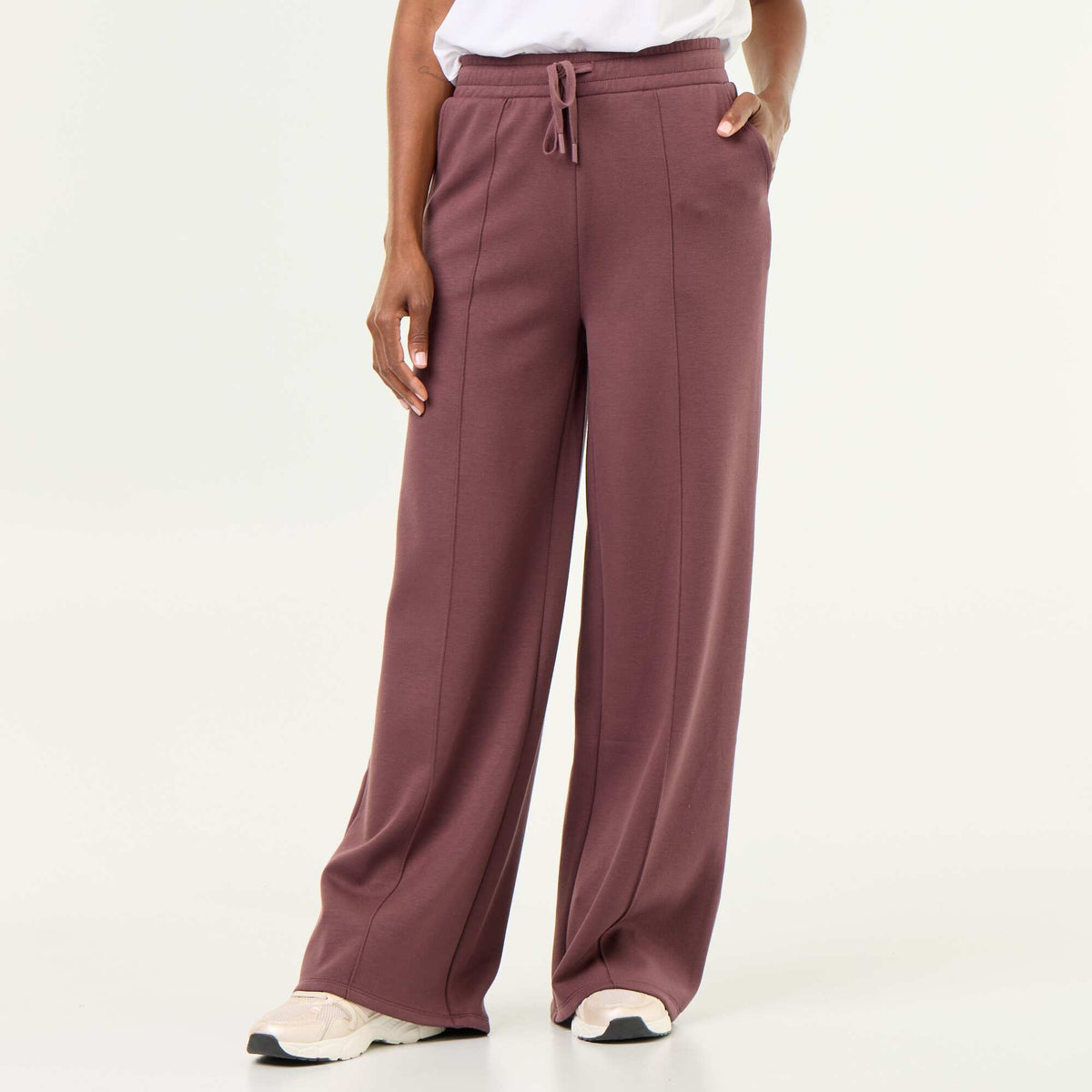 Pantalon large soft touch VIOLET