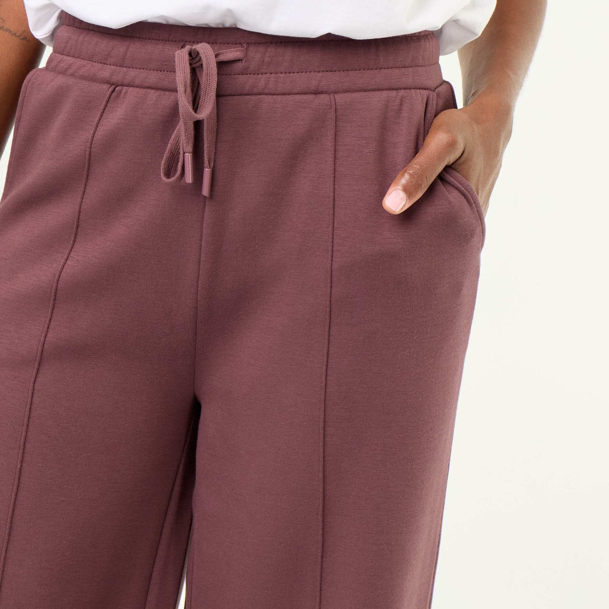 Pantalon large soft touch VIOLET