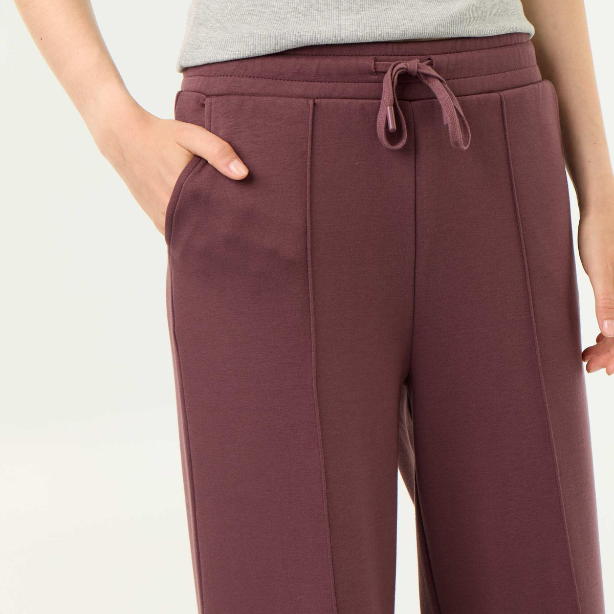 Pantalon large soft touch VIOLET