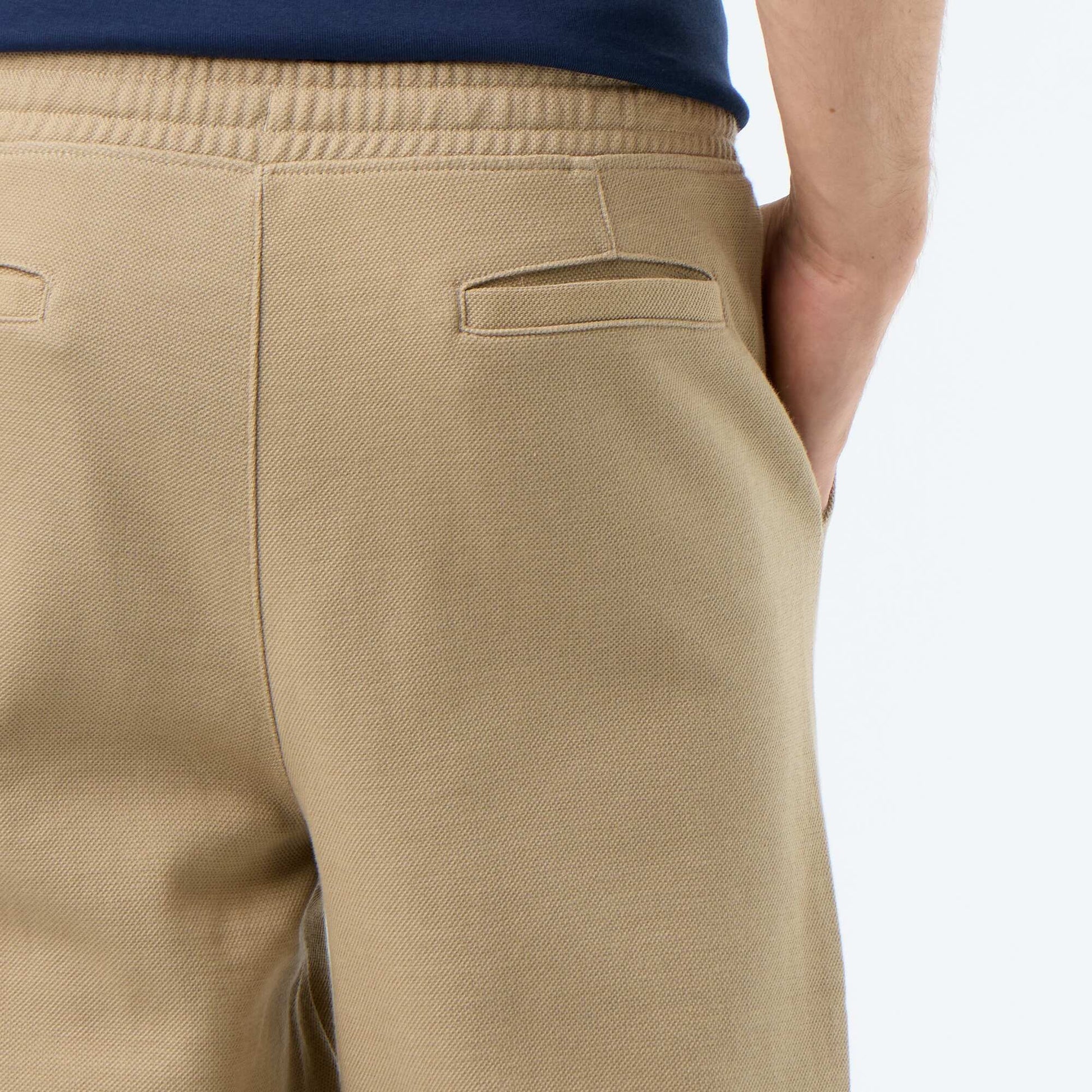 Jogging en maille piquée BEIGE