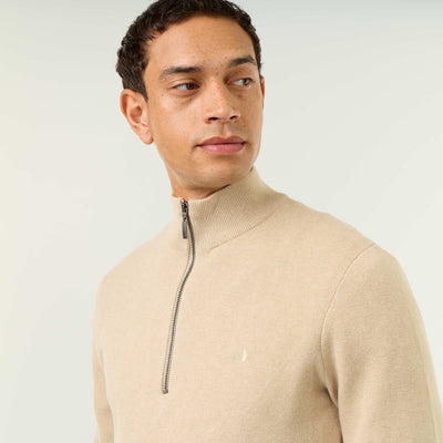 Pull col camionneur grosse jauge BEIGE
