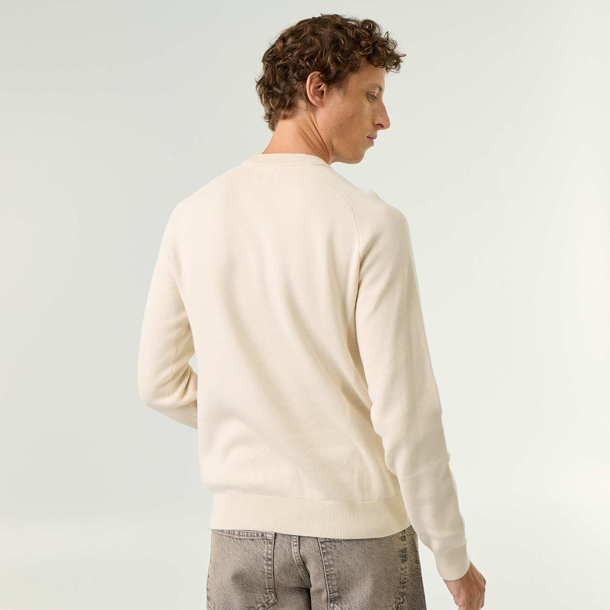 Pull en maille grosse jauge BLANC