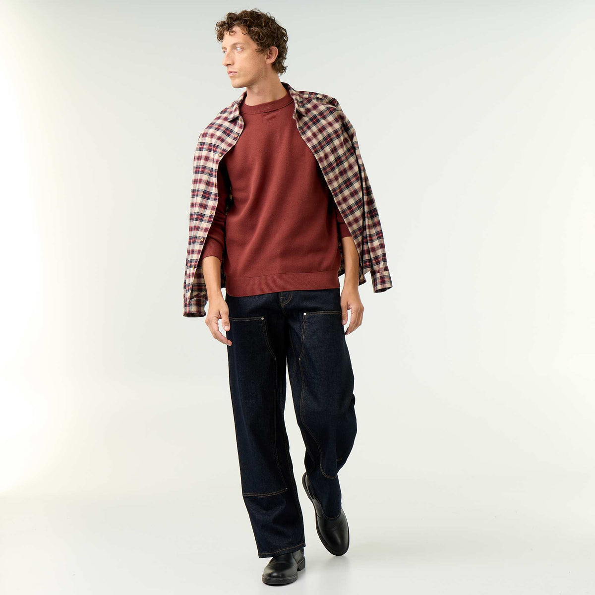 Pull en maille grosse jauge MARRON