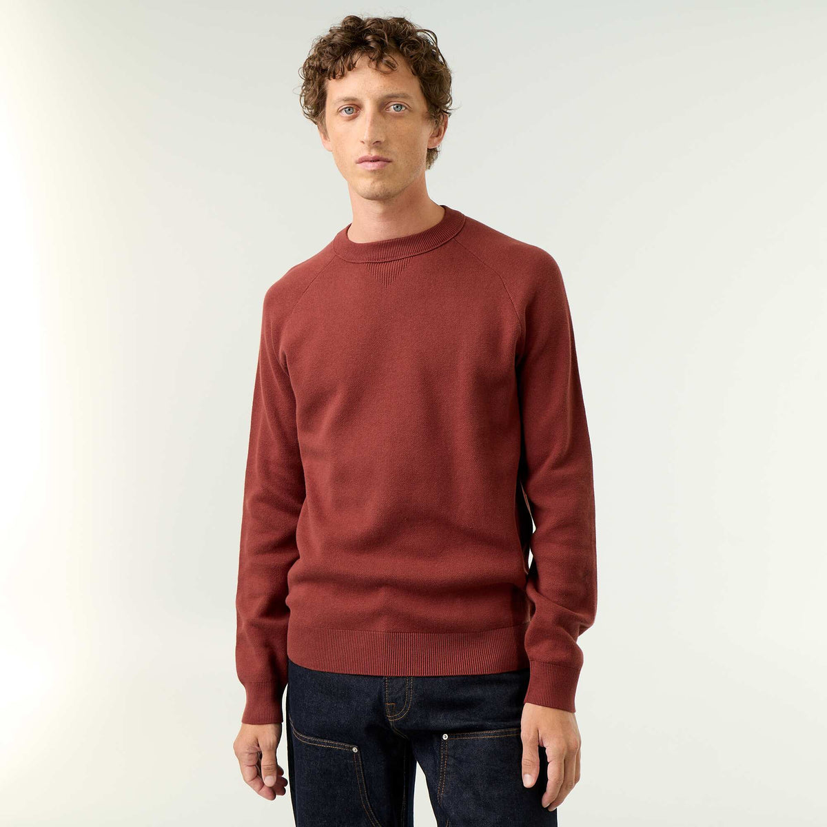 Pull en maille grosse jauge MARRON