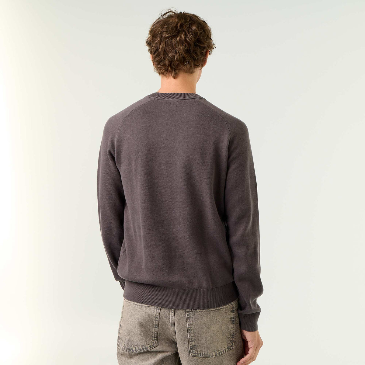 Pull en maille grosse jauge GRIS