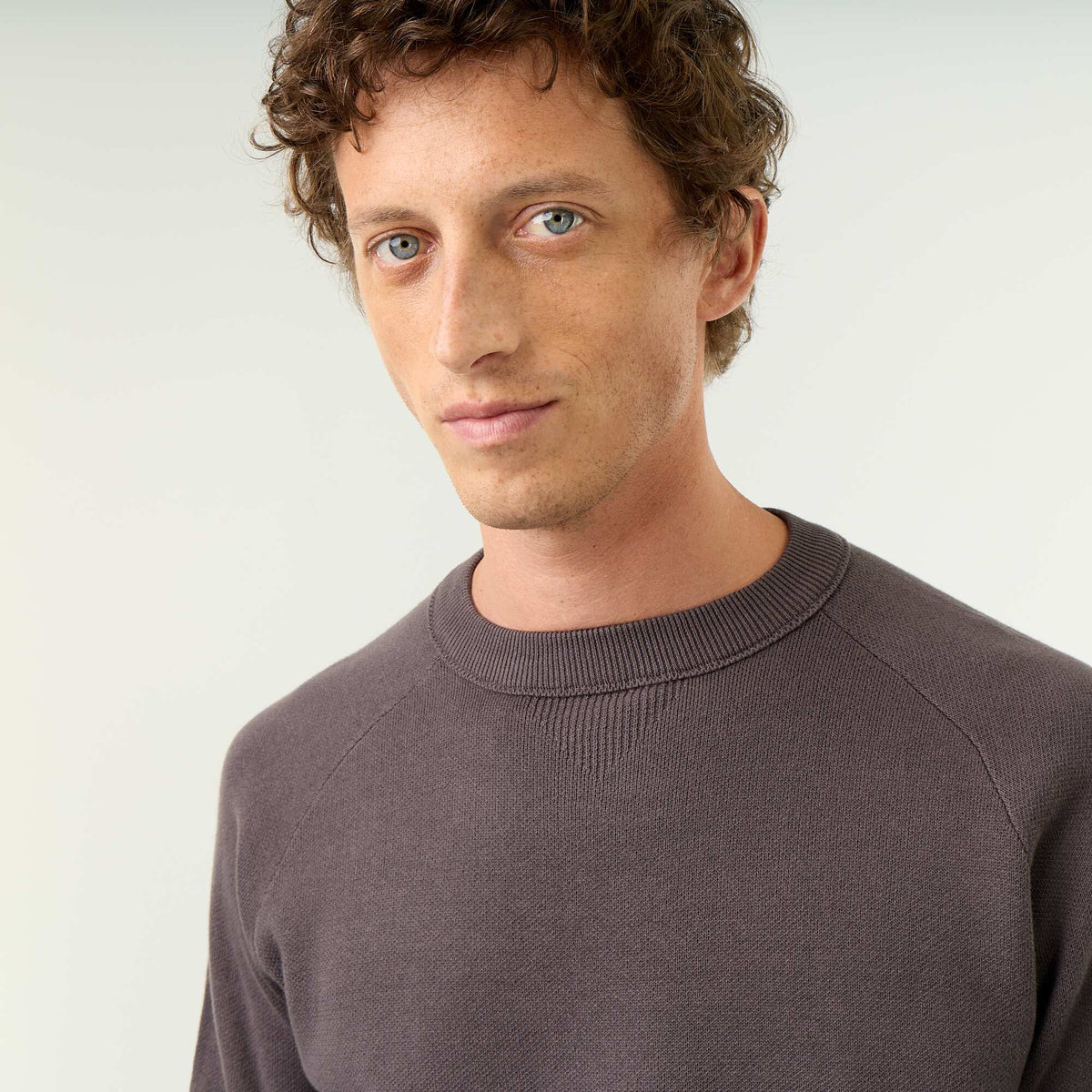 Pull en maille grosse jauge GRIS
